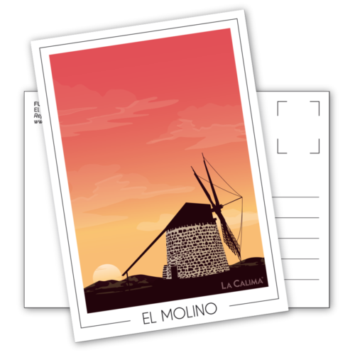 Carte postale El Molino (Lajares et Villaverde) à Fuerteventura