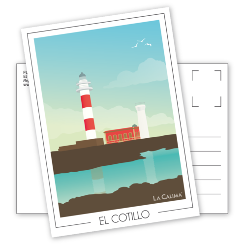 Carte postale d'El Cotillo - Phare de Toston (Faro del Toston) à Fuerteventura